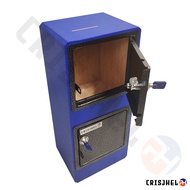 Dual Door Blue Alkansya Vault Multi Purpose Box Ipon Box Challenge 2023