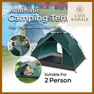 Easy Setup 2-Person Camping Tent | Automatic Pop-Up | Waterproof Outdoor Tent
