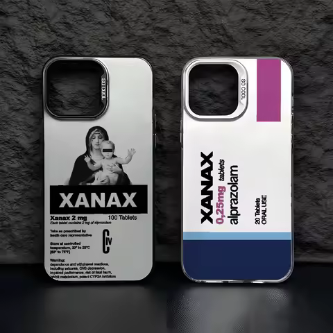 Phone Case For C-Chill P-Pill XANAX iPhone 17 16e 16 15 14 13 12 11 mini Pro Max X XR XSMAX 8 7 Air 