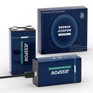 9V Rechargeable Batteries USB All-Purpose Alkaline 9 Volt Lithium Battery for Electric Guitar, Micro