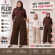 EXYZ Flexiwork Ironless Office & Casual Wear *5391* Wide Leg Muslim Pants/ Emax /Seluar Palazo