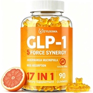 GLP-1 Supplement for Women, 5X GLP-1 Blends with Akkermansia Probiotic & Berberine, 17-in-1 High Eff