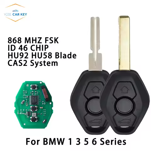YOSE 5WK49125 5WK49127 5WK49147 CAS2 CAS 2 Remote Key Replacement 2 Track For BMW X5 E70 1 E87 3 E46