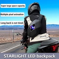 Beg Crossbody Menunggang Motosikal Beg Bahu Tunggal Motosikal LED Beg Pinggang Lelaki Beg Dada Kalis