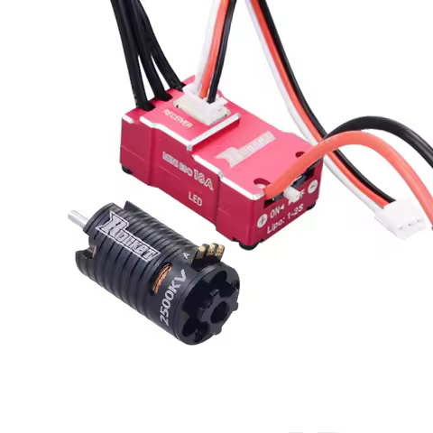 Rocket MINI 1410 2500KV Brushless Motor w/18A ESC for Kyosho Mr03 Atomic DRZ 1/32 1/24 1/28 RC Mini-