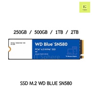 SSD M.2 GEN4 WD BLUE SN580 250GB 500GB 1TB 2TB NVMe (GEN4)  เอสเอสดี เอ็มดอททู M2 SN 580