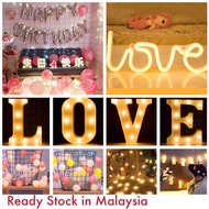 K - Z 3D LED Large Marquee Letters Alphabet Symbol Numbers Heart Hanging Light Anniversary Marriage