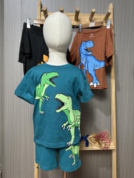 Sét bộ bé trai HM Authentic cotton khủng long