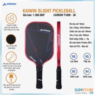Vợt Pickleball Kaiwin Slight T1000 16mm Đỏ - Vợt siêu Nhẹ Độ Cứng Cáp Tốt