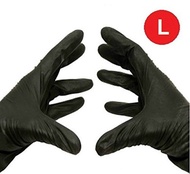 [USA]_SHIELD GLOVES Black Nitrile Powder Free Disposable Gloves Non-Medical Size-Large 3.5 Mil Thick