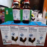 SUPERVITAMINA B12 5500 Doping Suntik Ayam Aduan laga Import Philipins Mexico Terbaik Isi 50ML