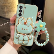 Casing SAMSUNG S21 FE S21 PLUS S21 S30 ULTRA S21 PRO Phone Case TPU 3D Rabbit Stereo Stand Ultra Thi