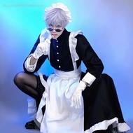§≈ JJK Gojo Satoru Maid Outfit Long Apron Dress Lolita Suit Men Clothes Unisex Cafe Costume Anim