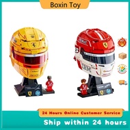 43014 Ferrari F1 Leclair Hamilton Helmet Assembled Helmet Toy Boy Gift Ornaments 1056
