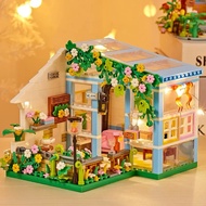 Ready Stock Sunshine Flower House Building Block DIY Mini House