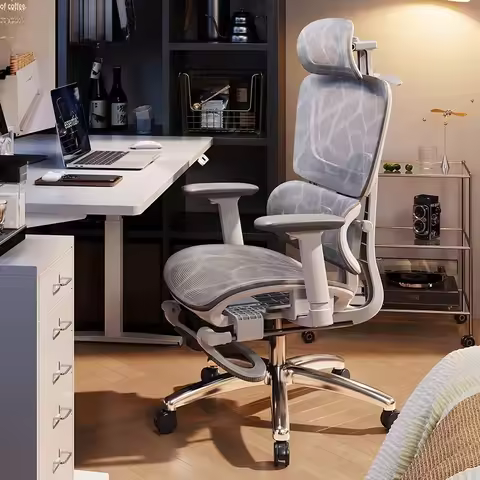 Ergonomics Hollow-out Comfortable Computer Chair Sponge Cushion Lift Rotate Office Backrest Chair Be