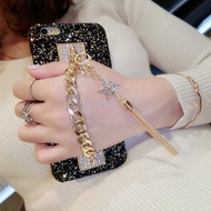 Luxury Glitter Tassel bracelet Case For Vivo Y20 Y91C Y93 Y95 Y30 Y19 Y17 Y15 Y11 Y12 Y12S Y50 V9 V1