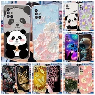 For Samsung Galaxy A51 5G Cute Panda Flower Painted Casing SamsungA51 5G SM-A516B Soft Silicone TPU 