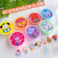 Combo 7 Hộp Rainbow Basic Slime Kèm 7 Charm và Chai Activator - Đồ Chơi chất nhờn ma quái Handmade a