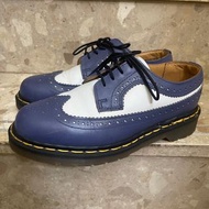 英國製真正老馬汀 brogue90年代馬汀 古董鞋靴馬汀大夫Dr.Martens 1461 八孔馬汀鞋馬丁靴dr Martin UK4古著搭配 復古穿搭 皮鞋學生鞋 vintage 早期古董  mad