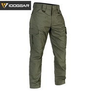IDOGEAR กางเกงยุทธวิธีพร้อมกระเป๋าขนาดใหญ่3213สีเขียว