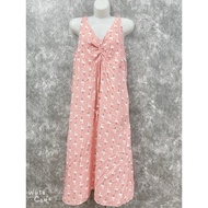 Women's long two-piece dress, beautiful women's nightgown, women's 2-strap linen dress