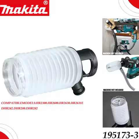 Makita 195173-3 Dust Collector Cover, Hammer Drill Dust Shroud Dust Extraction Attachment