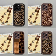 Retro Leopard Print lanyard Case For Realme C75 C11 C65 C33 15T RENO 5 8 PRO 10 6 Lite OPPO A74 A31 