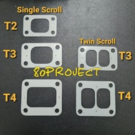 T2 T3 T4 GT25 GT28 GT30 GT35 GT40 GT42 Inlet Metal Gasket 3layer 1.5MM