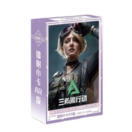 55pcs Mobile Game Delta Force Laser Holographic Lomo Cards Wuthering Waves Kai Silva Roy Smee Rover 