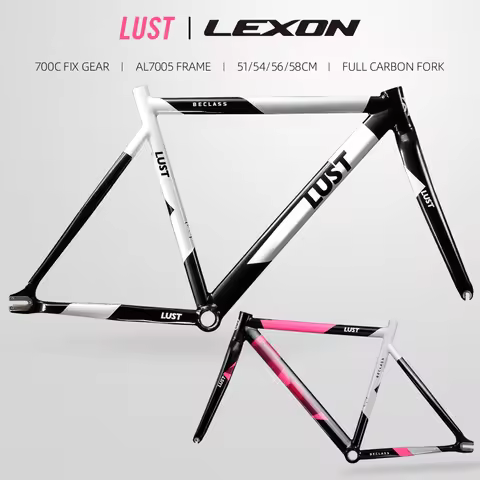 Lexon Lust Carbon Road Frame Bicycle Fixed Gear Frameset AL6066 Extra Light track Single Speed Road 