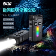 多功能LED小巧手电筒 远近泛光多彩侧灯充电远射磁吸手电筒20250521