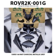 Body Cover Set Rapido Honda Vario 160 MATT CHARCOAL Metallic Grey Accessories Motor Vario160 Scooter