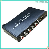 WU 4K 3D 5 1 Channel 5 1CH Sound Extractor Decoding Sound Video Converter for Game Console Laptop PC