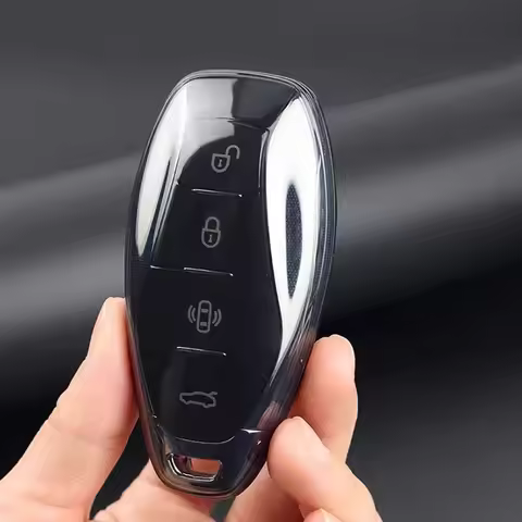 TPU Car Key Case Shell Soft Transparent Remote Cover Protector Set for Hongqi FAW H6 Hq9 Eqm5 HS5 H5