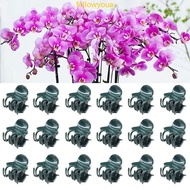 fol 20 100Pcs Plant Clips Plant Climbing Fixing Clips Orchid Flowers Support Clips