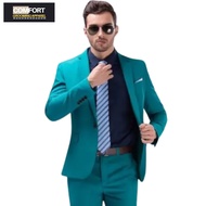 HIJAU GREEN WORK BLAZER FOR MEN TOSCA | ELEGANT SLIM FIT FORMAL BLAZER