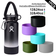 Non-slip Silicone Boot Sleeve for Hydro Flask Aquaflask 12oz-40oz Sport Water Bottles, Protective Bottom Sleeve Cover for Water Bottle, Pet Feeding Bowl for Puppy Cat