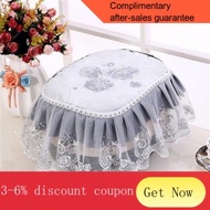 YQ61 Pastoral Oval Rice Cooker Cover Multi-Functional European Cover Towel Fabric Craft Lace Rice Cooker Household Cover
