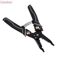 UPSTOP Wire Stripper, 9-in-1 Black Crimping Tool, Multifunctional High Carbon Steel Cable Tools Electricians