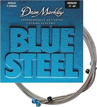 Dean Markley 7-String Blue Steel Electric Guitar Strings, 11-60, 2562A, Medium