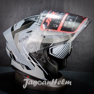 JPX HELM NOVA X V2 N4 | GORILLA GREY GLOSS | NOVA-X DOUBLE VISOR