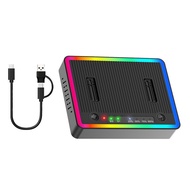 M.2 Duplicator Cloner 20Gbps NVMe NGFF Station Dual-Bay Offline USB C Dock for 22110 2280 2260 2242 