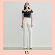 [asv rs26] Albama Chaps Flare Pants กางเกงผู้หญิง ขายาว ทรงขาม้า แต่งดีเทล Chaps Pants แต่งหัวเข็มขั