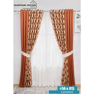 ipremium - Iris + Hebe Mix Semi Blackout Ready Made Home Decor Hook Eyelet (170cm-220cm) 56#+H15