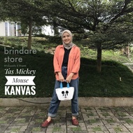 Totebag Mickey Mouse Canvas Bag B8L4 women's fashion simple multifunctional latest college bag premi