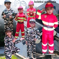 baju kerjaya budak atau baju pekerjaan budak /baju askar / army / bomba / heavy work / kontraktor / 