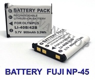 (แพ็คคู่ 2 ชิ้น) FNP45 / NP45 / NP-45 / NP-45A / NP-45S แบตเตอรี่สำหรับกล้องฟูจิ Camera Battery For Fujifilm FinePix J10,J20,J30,J40,XP10,XP20,XP30,J110,J120,J150,J210,J250,JV300,JV500,JX660,JX680,Instax mini90 BY JAVA STORE