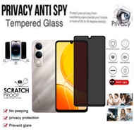 Tempered glass spy glossy full cover anti-intip VIVO Y04 Y04S