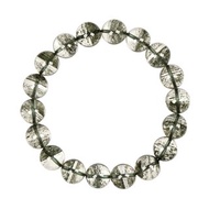 【正佳珠寶】綠幽靈 超頂級千層滿天星 10.8-11.3mm 綠幽靈手珠